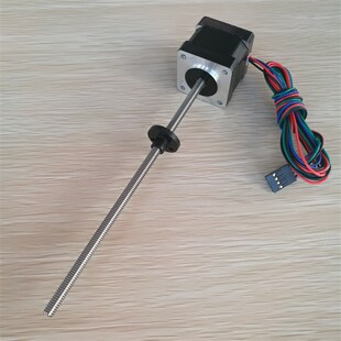 丝杆长100mm 丝杆电机 导程2 35mm外部驱动式 35丝杆步进电机