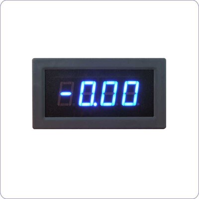 三位半LED数显表 5135直流DC200V数字电压表头 ICL7107 全封 蓝色