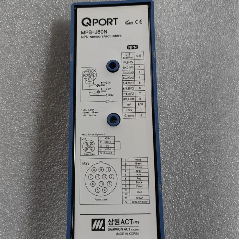 韩国机床配件全新原装进口QPORT接线板MPB-J80N现货NPN DC24V插板