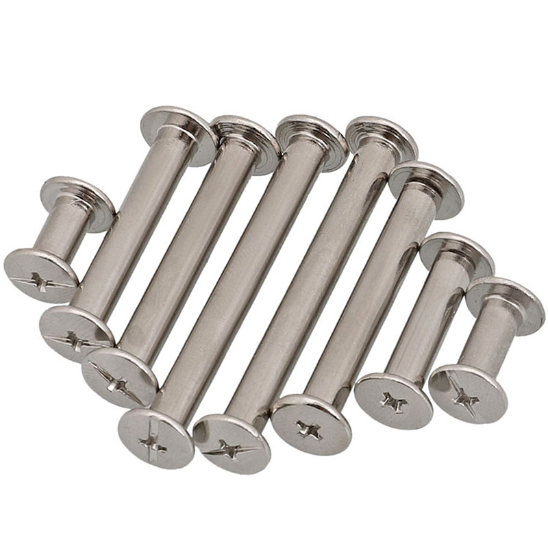 镀镍账本钉样册螺丝子母铆钉相册钉菜谱对接对锁装订螺丝M5*5-100,搬运/仓储/物流设备,其他起重搬运设备,淘宝优惠券,粉丝福利购,淘宝优惠卷