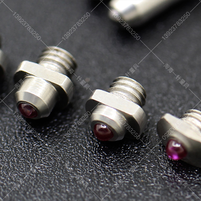 安亭自九哈量内径百分表适用测头量程10-18螺纹M3红宝石钨钢测头