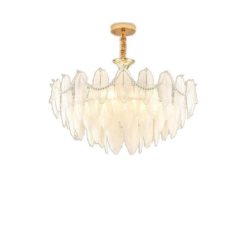 羽毛套客厅灯轻卧奢欧式吊灯2899025新款客厅餐厅组合法灯式灯餐