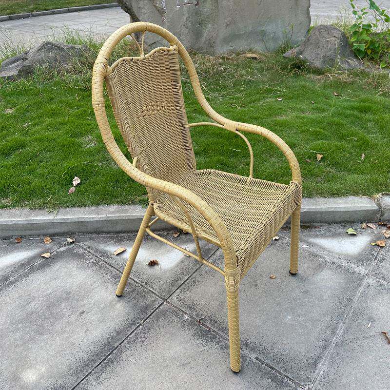 XPY方藤编桌椅茶几组合茶桌户椅外休闲藤椅花园老人椅靠背子办公