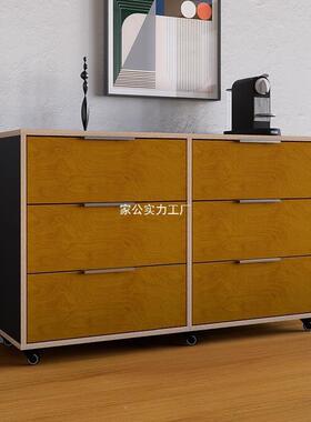 三柜海洋板拼色斗六斗柜客MNDG-A柜厅落地可移动边柜入户玄关收纳