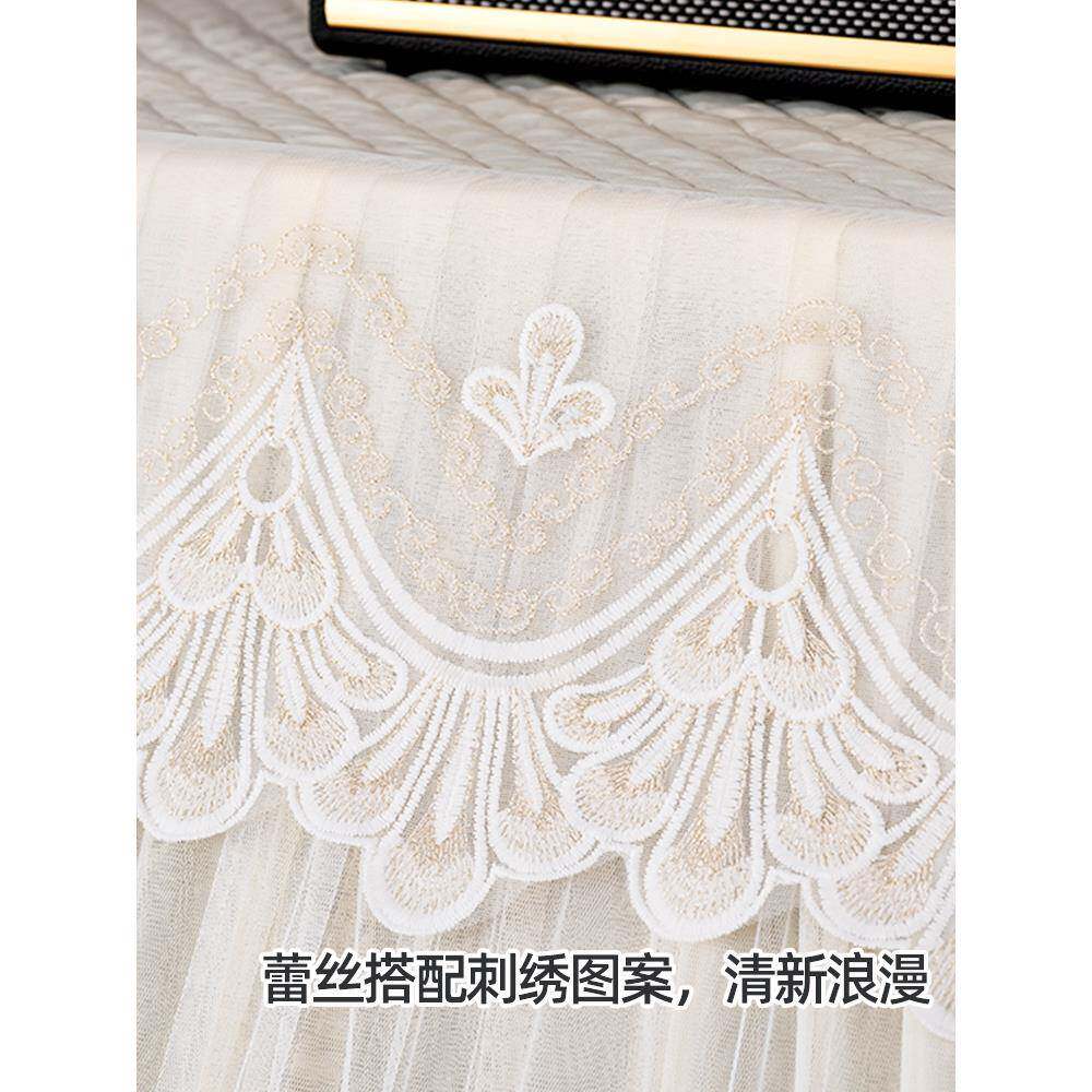 ?琴罩罩全蕾丝防尘美式Fhmzxwqg现代罩简约公主钢琴凳钢套盖布防