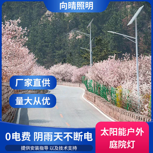 户外花园庭院灯LED太阳能路灯百元惠民模式200w太阳能庭院灯厂家