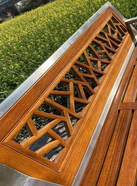 桌椅室外约现代简约简休息锦48331桌凳便实木户实木外民休闲长条长椅