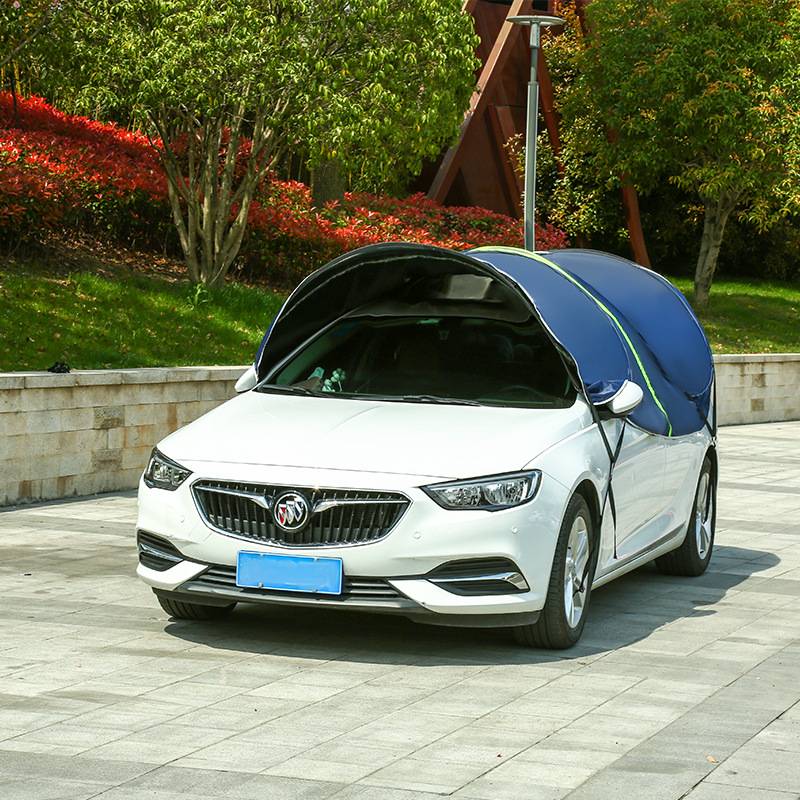 汽车遮阳伞车顶折叠车衣车罩通用膜罩半罩防雨隔热遮阳挡全车轻便