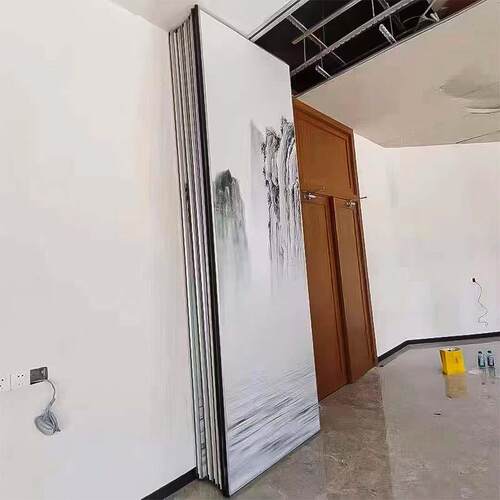 酒移店店动屏风隔断可移动饭展宴公会厅办隔音可折叠活动屏风28隔