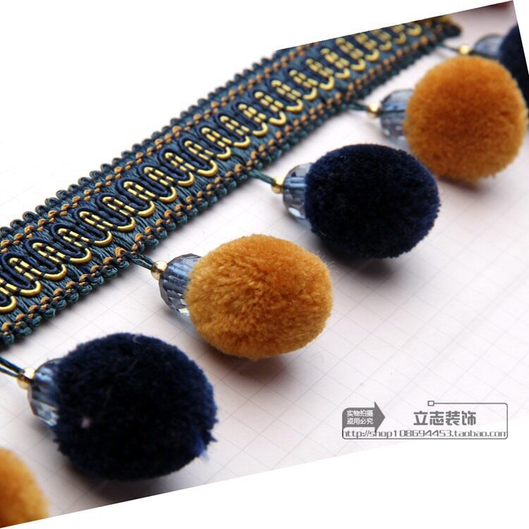 窗帘花边支持零剪沙发辅料蕾丝婚庆装饰衣服吊球手工家具水晶杨梅