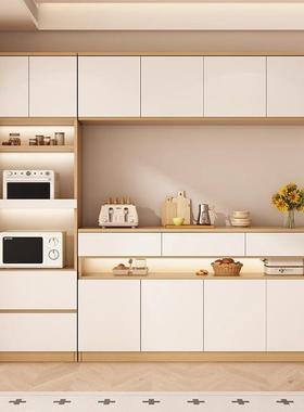 漫一原木奶油风餐边柜吊柜靠墙厨房阳客厅现代简约置YM80930物体