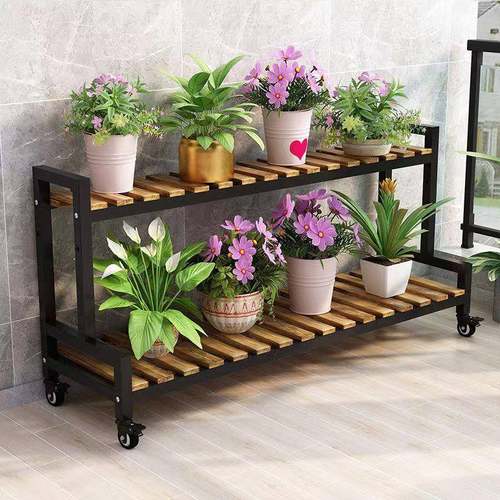 木花盆架可移动阳台多肉置物架铁1588艺层阶防梯式室外水花实架多