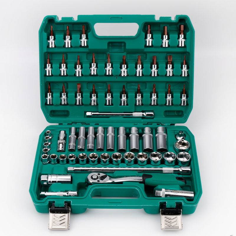 61件中飞汽修套筒组套中快速套筒一整套3/8寸汽车修理组合套装