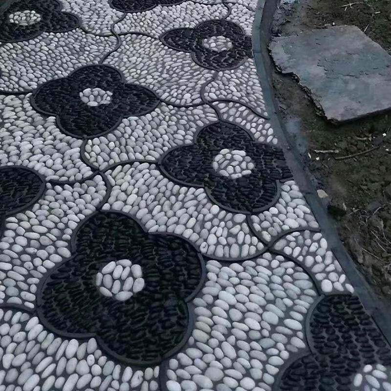 南雨花石石白色鹅卵抛京公园水池广场施工布景园林铺469路庭院石