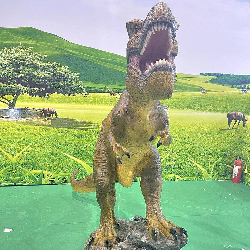 户外观仿真恐动庭物摆件玻龙璃钢雕塑院游WG2029乐园动物园草坪景