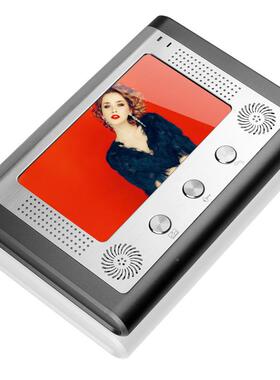 山一视801FA11达寸7有线可视门铃家室0用对讲外机角度可调100线智