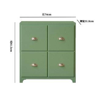 多巴胺柜卧室床尾收纳柜式 复古储NET美柜子客斗厅物靠墙抽屉柜置