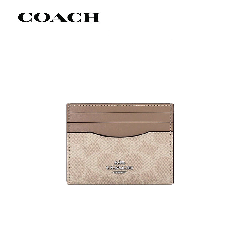 【正品保障】COACH/蔻驰女士卡包10品牌徽标多卡位皮革钱包CZ286
