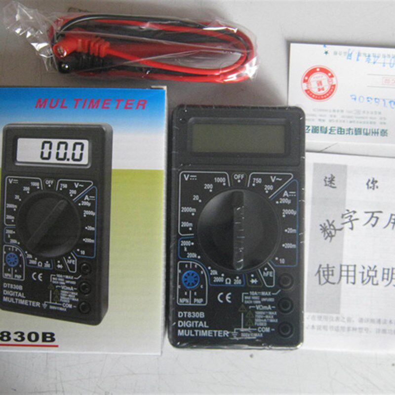 万用表入门级 数字万用表DT830B  漳州威华 电子厂家直销