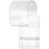 卫生间透明带挂钩夹子浴室用悬挂式 洗漱台洗面奶夹牙膏夹收纳夹子