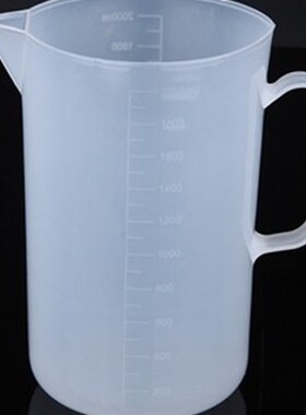 PP带刻度 5000ML塑料烧杯/塑料量杯/量具/烧杯/实验室用 2L量杯