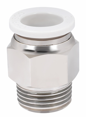 气管接头PC8-02带螺纹直通快速弯头气动快插PL6-01/10-03配件大全