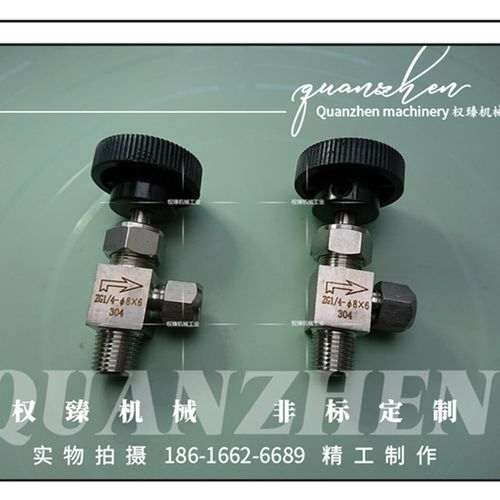 不锈钢304外螺纹外丝外牙快拧式直角针形阀 2分 R ZG1/4-8*6MM