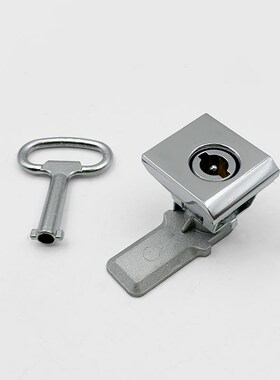 MS813四方S锁一字锁芯不锈钢威图柜门配电锁转舌锁AE箱基业箱五金