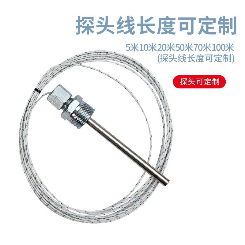 高温数显温度计0-500度工业化工海水养殖大棚高精度温度表带探头