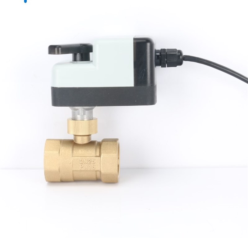 方威二线电动球阀开关常开常闭式电磁阀两线二通三通螺纹24AC220V
