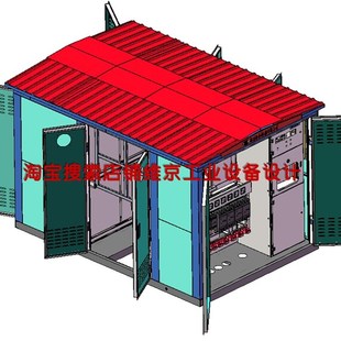 27套箱变图纸/预制舱美变图纸欧变图纸箱式变电站图纸箱变3D图纸