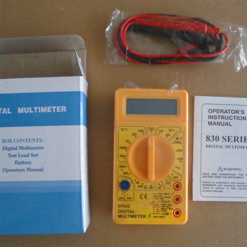 万用表蜂鸣器 数字万用表DT832 漳州威华 电子厂家直销