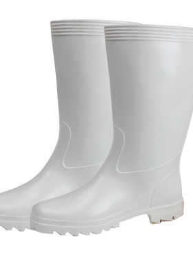 红叶牌耐油耐酸碱防滑食品厂水鞋白色专用工作鞋厨房防水防油水靴