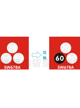 波仕欧SW678A变色测温贴片电力示温片铜母排感温贴纸温度试纸防水