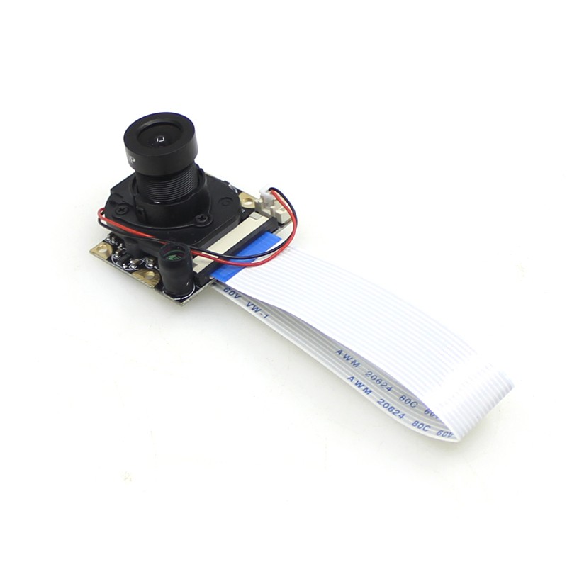 树莓派4代4B/3B/ZeroW 500万像素红外夜视摄像头 IRCUT可调焦相机