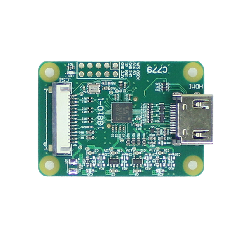 树莓派Raspberry Pi ZeroW/3B+/4B HDMI转CSI-2转接板 HDMI扩展板