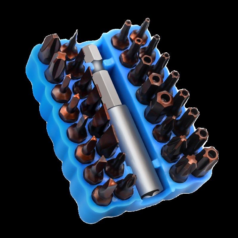 一字十字米字带孔梅花内六角四方Y形三角形U型五星形1/4批头套装
