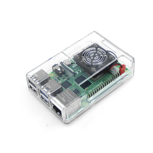 树莓派4代 Raspberry pi 4B 透明塑料外壳 ABS主板固定盒子保护壳