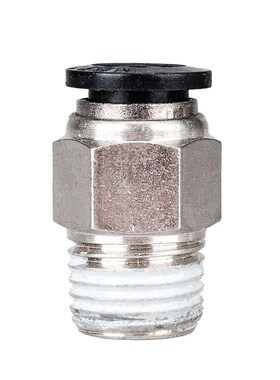 波特气动快速快插气管螺纹直通接头PC4/6/8/10/12-M5/01/02/03/04