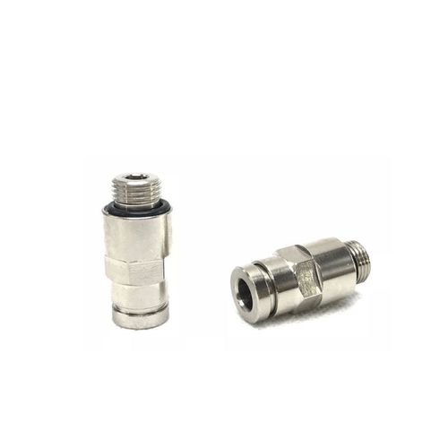 油管快插PC6-G1/8气管接头进口耐高压双密封插管外螺纹快接硬管咀