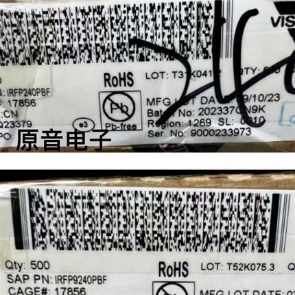 IRFP240 IRFP9240原装全新音频功放对管可代2SK1530J201场效应管