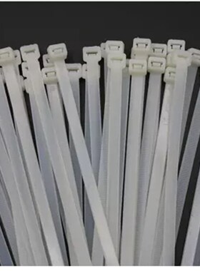 耐酸腐蚀尼龙扎带绝缘国标10x500mm自锁式白色塑料捆扎绑带固定