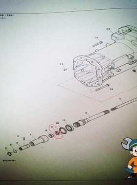 迪尔904/1054/1204/1354输入轴变速箱YZ91343/SU51144密封圈油封