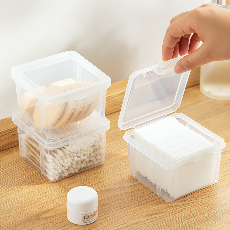 桌面透明卸妆棉棉签收纳盒防尘创意牙签牙线塑料储物小盒子有盖,搬运/仓储/物流设备,其他起重搬运设备,淘宝优惠券,粉丝福利购,淘宝优惠卷