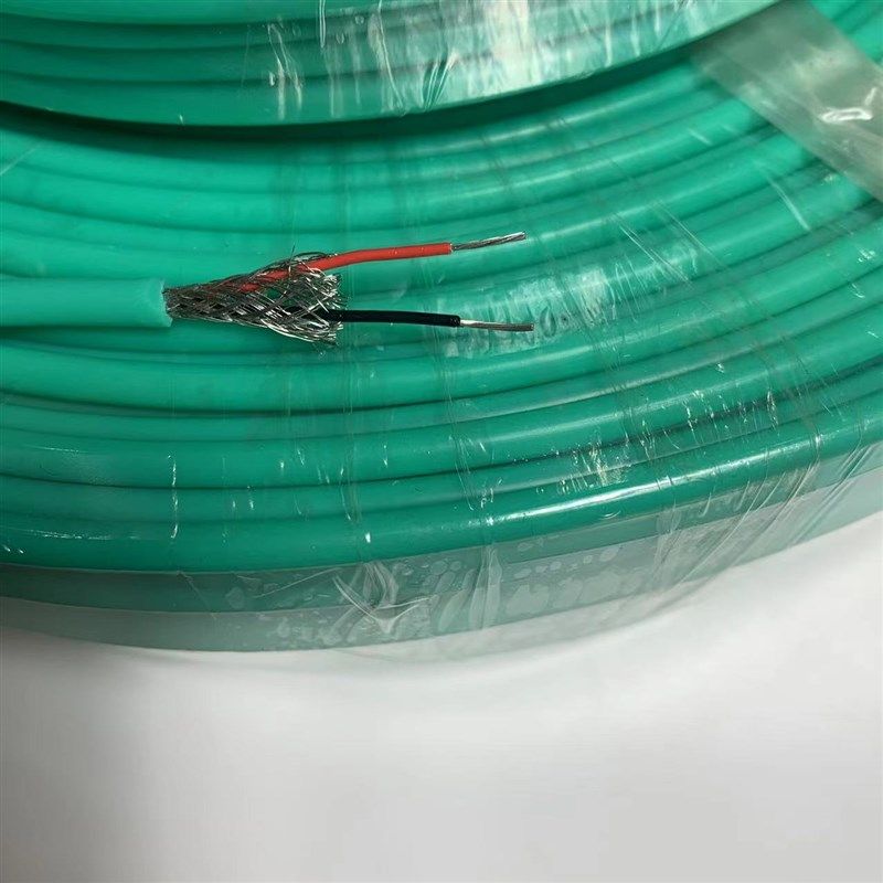 K型硅胶测温线高柔热电偶线拖链用补偿导线KX耐弯折绿色欧标精密