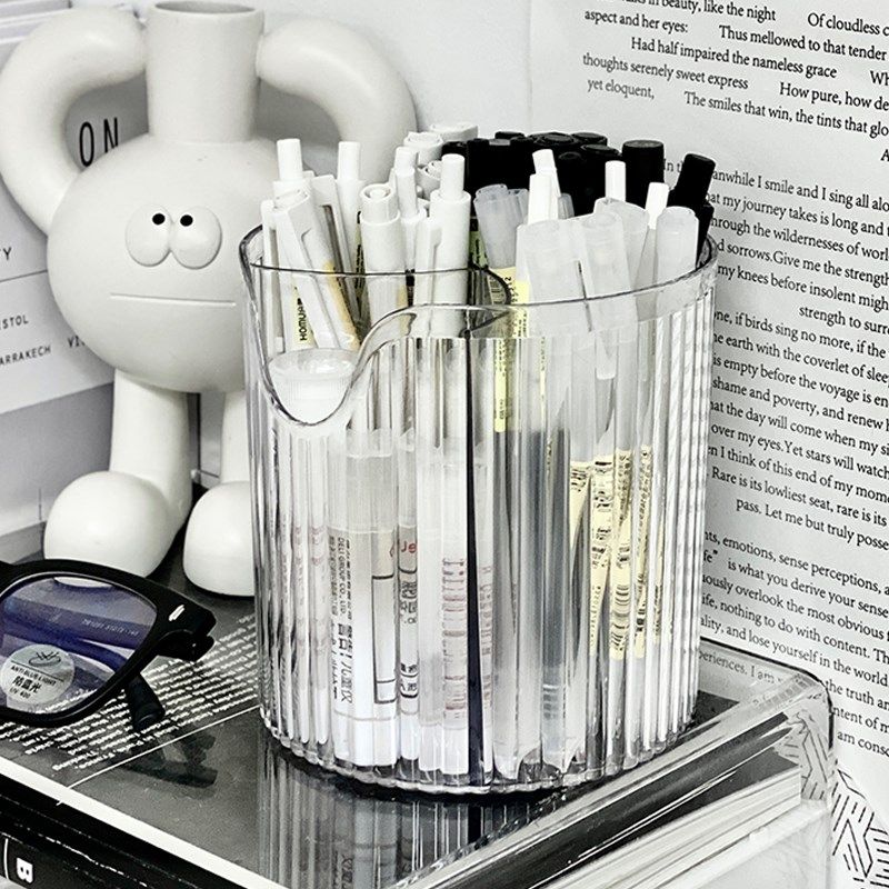 化妆刷筒粉笔筒收纳桶高级感桌面透明宿舍桌上化妆品刷子置物架桶,机械设备,矿山专用设备,淘宝优惠券,粉丝福利购,淘宝优惠卷