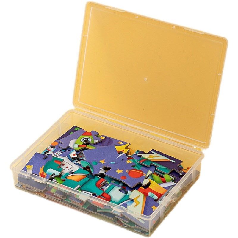 透明拼图收纳盒多功能儿童拆装玩具整理盒家用证件文件收纳盒JJJJ,搬运/仓储/物流设备,其他起重搬运设备,淘宝优惠券,粉丝福利购,淘宝优惠卷
