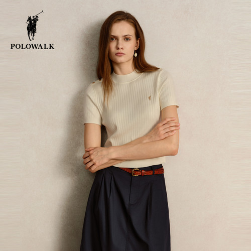 POLOWALK女士半高领针织衫