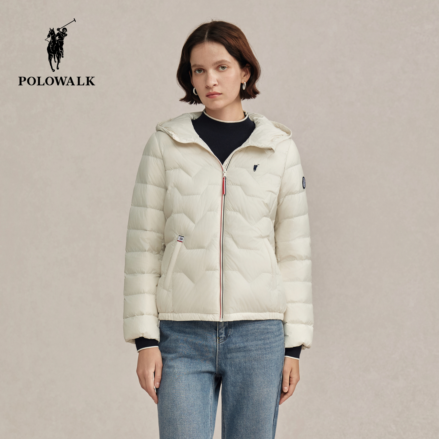POLOWALK女士轻薄羽绒服排骨