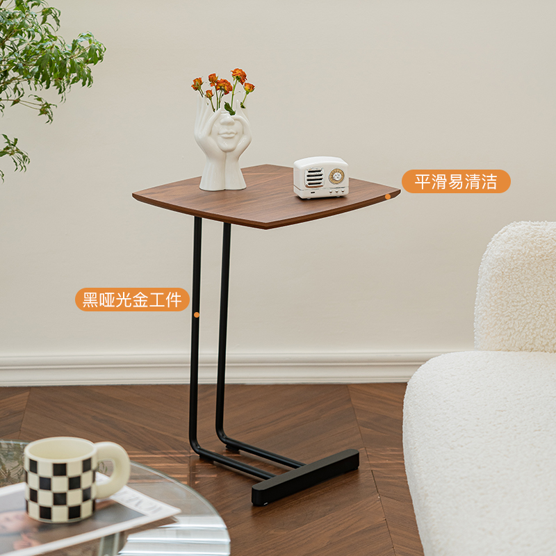 OUYOULIFE北欧复古实木边几客厅家用小茶几简约床头桌设计师角几